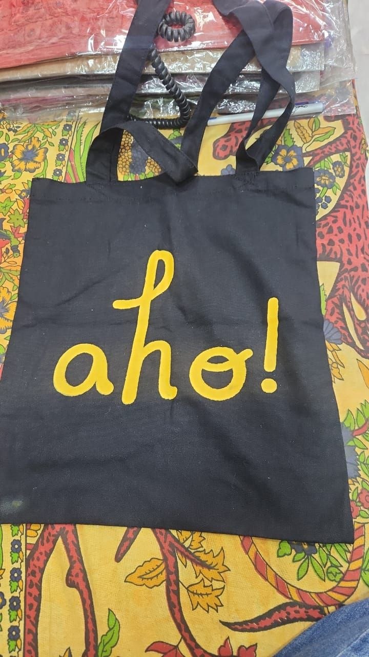Designer customised canvas tote bag design